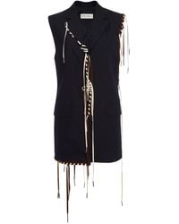 Dries Van Noten - Bimbila Whipstitched Wool Vest - Lyst