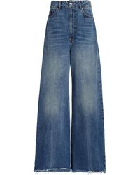 Stella McCartney - Mid Blue Vintage Wide-leg Jeans - Lyst