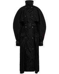 Lanvin - Silk-Blend Trench Coat - Lyst