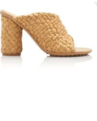 Bottega Veneta - Atomic Intrecciato Raffia Sandals - Lyst