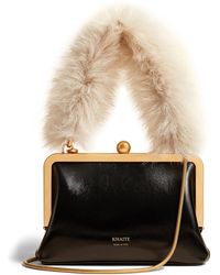 KHAITE - Lilith Small Crackled Patent Leather Evening Bag - Lyst