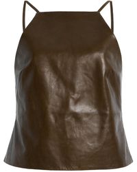Cult Gaia - Juji Leather Top - Lyst