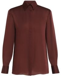 Zimmermann - Luna Relaxed Satin Shirt - Lyst