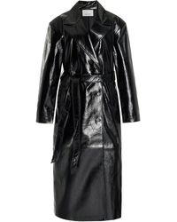 Frankie Shop - Tina Vegan Leather Trench Coat - Lyst