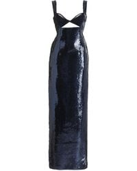 Galvan London - Sequined Cutout Maxi Dress - Lyst