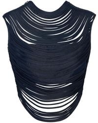 ANDRES OTALORA - Eres Todo Draped Tencel Top - Lyst
