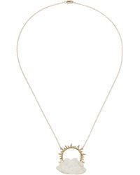 Annette Ferdinandsen - Sunshine Daydreamer Cloud 14K Chalcedony Drusy Necklace - Lyst