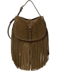 Etro - Small Pony Suede Crossbody Bag - Lyst
