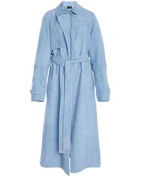 Proenza Schouler - Ramona Suede Trench Coat - Lyst
