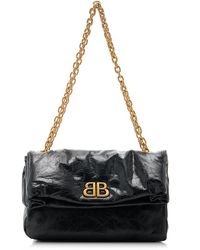 Balenciaga - Monaco Small Leather Shoulder Bag - Lyst