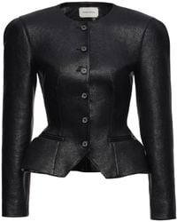 Magda Butrym - Structured Sheep Leather Jacket - Lyst