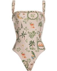 Agua Bendita - Limon Patterned One-Piece Bathing Suit - Lyst