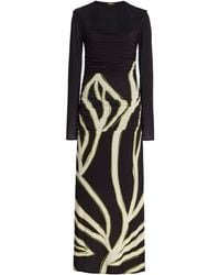 Cala De La Cruz - Megara Printed Jersey Maxi Dress - Lyst