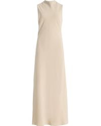 Sloan - Exclusive The Bias Crepe Midi Dress - Lyst