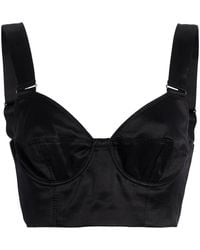 Erdem - Cropped Silk Bra Top - Lyst