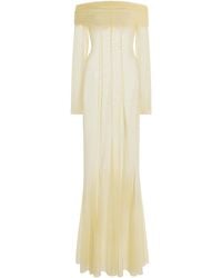 Ay Que Calor - Exclusive La Isla Paloma Off-The-Shoulder Mesh Maxi Dress - Lyst