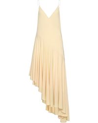 Alaïa - Asymmetric Cotton Midi Slip Dress - Lyst