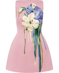 LEO LIN - Ali Embroidered Mini Dress - Lyst