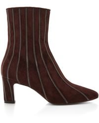 Herbert Levine - A Fine Line Suede Ankle Boots - Lyst