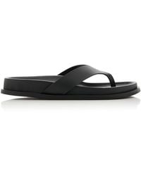St. Agni - Thong Leather Sandals - Lyst