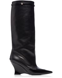 Givenchy - Raven Leather Knee Boots - Lyst