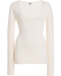 TOTEME - Merino Wool-Blend Top - Lyst