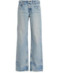 Moussy - Wildwood Rigid Low-Rise Straight-Leg Jeans - Lyst