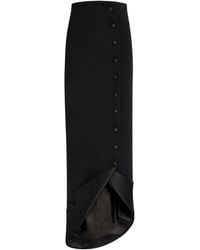 A.W.A.K.E. MODE - Tailored Button-Front Maxi Skirt - Lyst