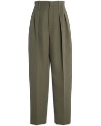 Bottega Veneta - Wool Melange Toile Wide-Leg Pants - Lyst