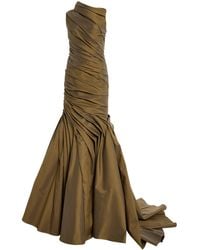 Marmar Halim - Draped Taffeta Gown - Lyst