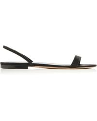The Row - Ella Leather Sandals - Lyst