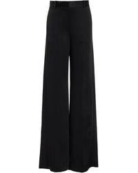 TOTEME - Cuff-Slit Satin Wide-Leg Trousers - Lyst