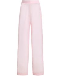 Marlies Grace - Exclusive Flora Organza Straight-Leg Pants - Lyst