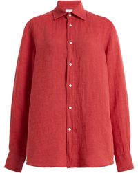 With Nothing Underneath - Exclusive The Boyfriend Linen Shirt - Lyst