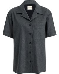 KHAITE - Riordan Pocket Wool Shirt - Lyst