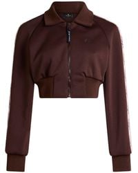 Etro - Cropped Zipped Scuba Track Jacket - Lyst