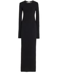 ÉTERNE - Crewneck Cotton-blend Maxi Dress - Lyst