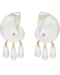 Eliou - Comporta Resin And Cubic Zirconia Earrings - Lyst