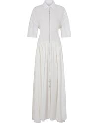 Rabanne - Drop-Waist Crepe Maxi Dress - Lyst