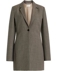 The Row - Enny Long Wool-blend Single-breasted Blazer - Lyst
