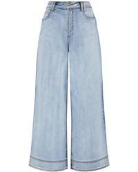 Aje. - Embrace Low-waisted Cotton Wide-leg Jeans - Lyst
