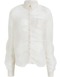 KHAITE - Allie Silk Top - Lyst