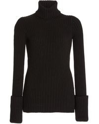 Bottega Veneta - Ribbed-Knit Wool Turtleneck Sweater - Lyst