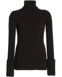 Bottega Veneta - Ribbed-Knit Wool Turtleneck Sweater - Lyst