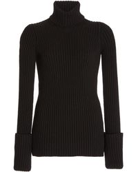 Bottega Veneta - Ribbed-knit Wool Turtleneck Sweater - Lyst