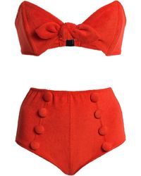 Lisa Marie Fernandez - Poppy High-Waist Terry Cloth Bikini - Lyst