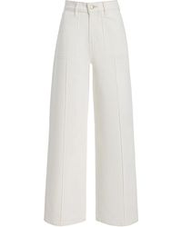 FRAME - Le Slim Stretch Mid-Rise Palazzo Jeans - Lyst