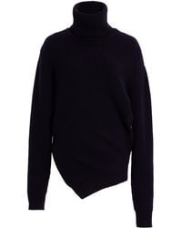 Michael Kors - Asymmetric Cashmere Turtleneck Sweater - Lyst