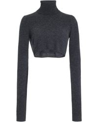 Jonathan Simkhai - Brie Cashmere Cropped Top - Lyst