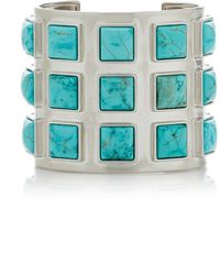Julietta - Exclusive Sabine Rhodium-Plated Magnesite Cuff - Lyst